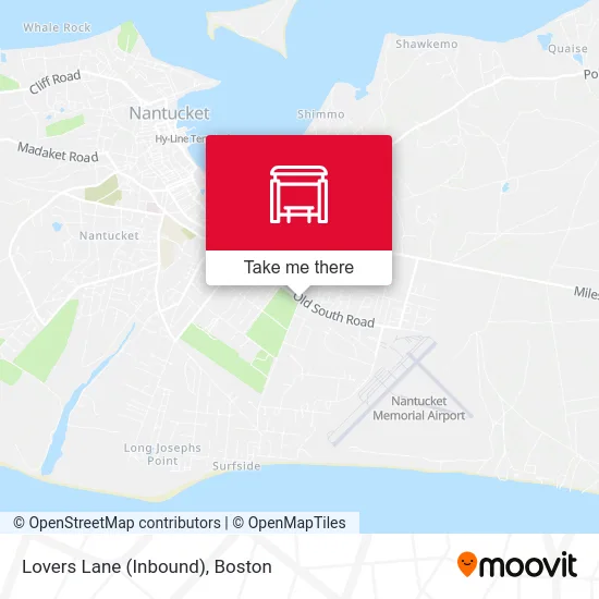 Lovers Lane (Inbound) map