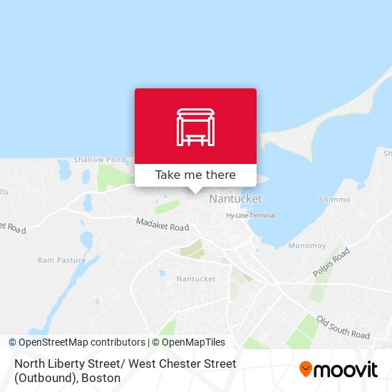 North Liberty Street/ West Chester Street (Outbound) map