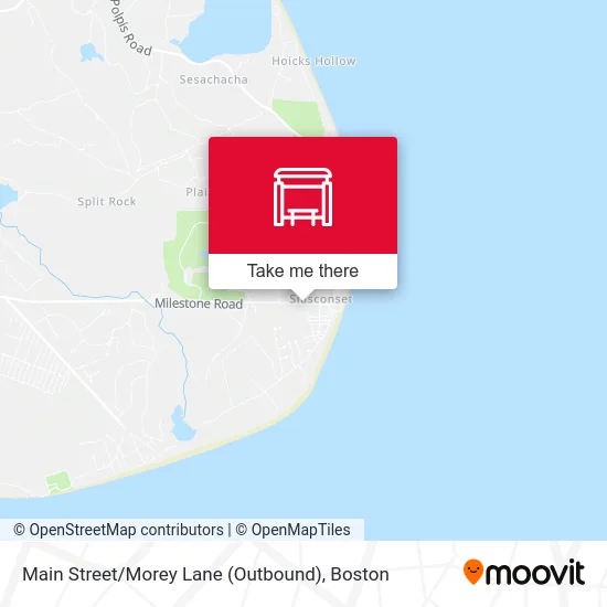 Main Street / Morey Lane (Outbound) map