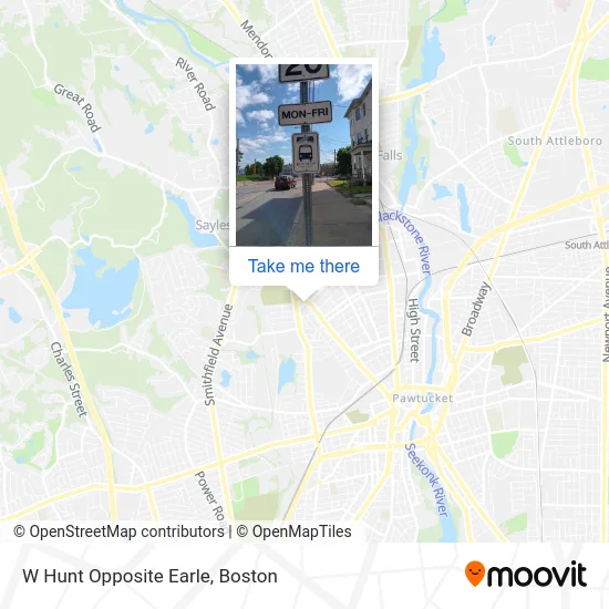 W Hunt Opposite Earle map