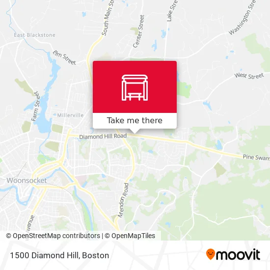 1500 Diamond Hill map
