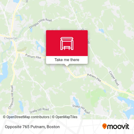 Opposite 765 Putnam map