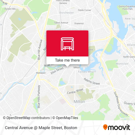 Mapa de Central Avenue @ Maple Street