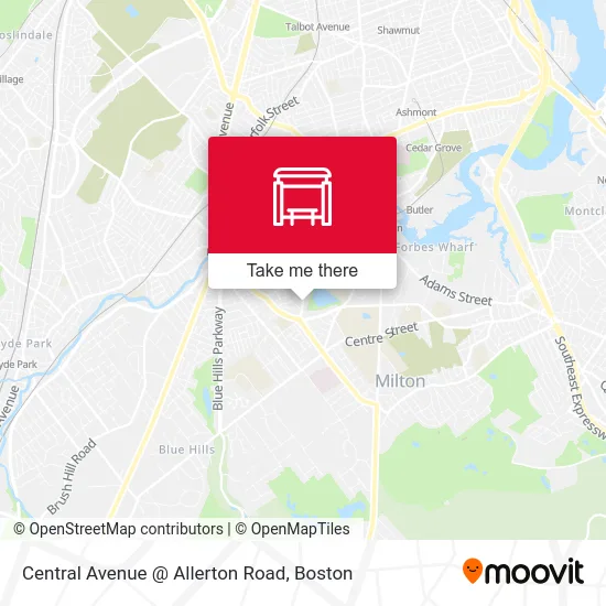Central Avenue @ Allerton Road map