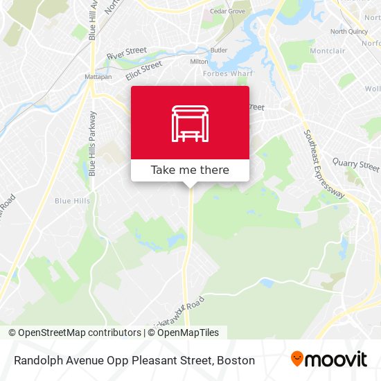 Randolph Avenue Opp Pleasant Street map