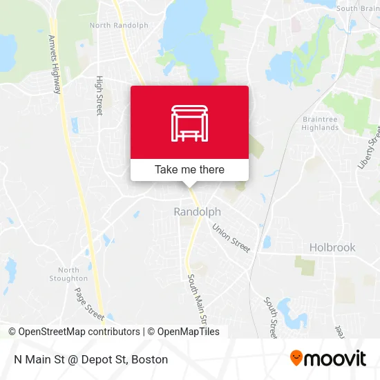 N Main St @ Depot St map