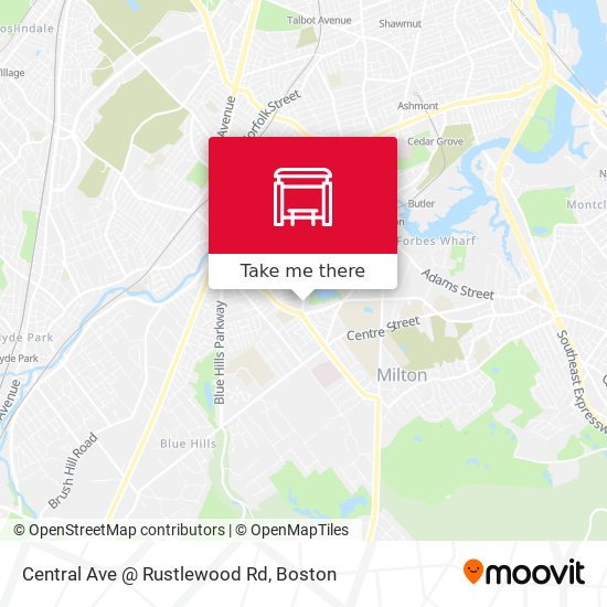 Central Ave @ Rustlewood Rd map