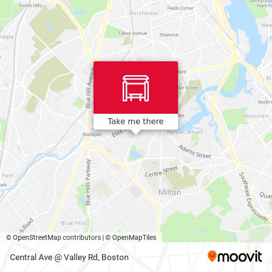 Central Ave @ Valley Rd map