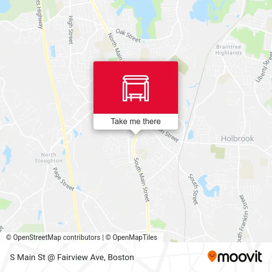 S Main St @ Fairview Ave map