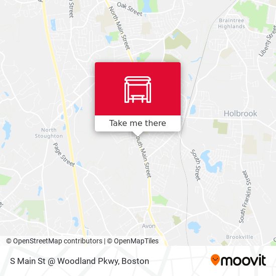 Mapa de S Main St @ Woodland Pkwy