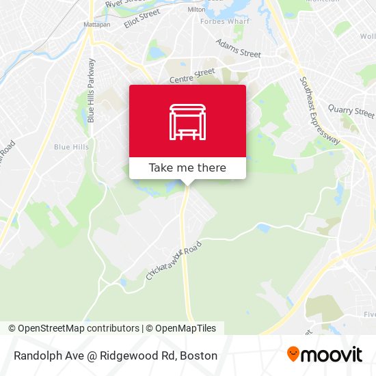 Mapa de Randolph Ave @ Ridgewood Rd