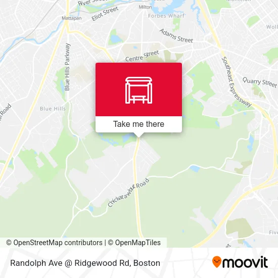 Randolph Ave @ Ridgewood Rd map