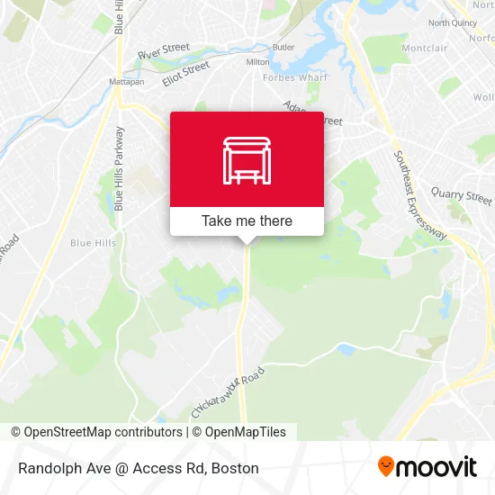 Randolph Ave @ Access Rd map
