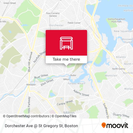 Dorchester Ave @ St Gregory St map