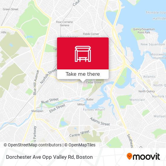 Dorchester Ave Opp Valley Rd map
