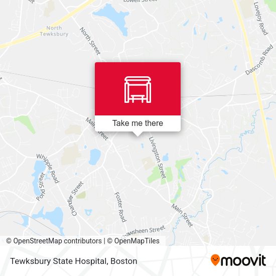 Tewksbury State Hospital map