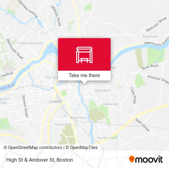 High St & Andover St map