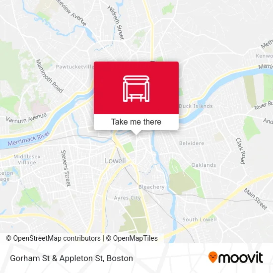 Gorham St & Appleton St map