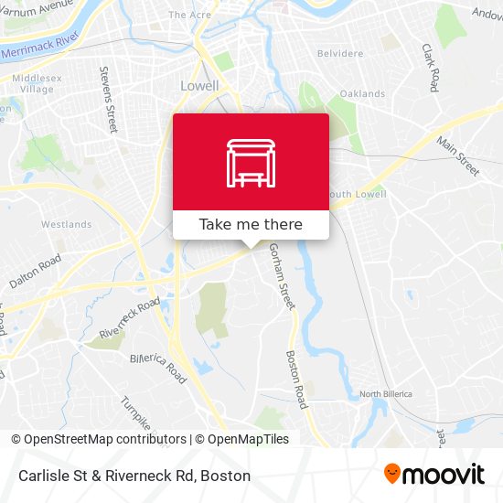 Carlisle St & Riverneck Rd map