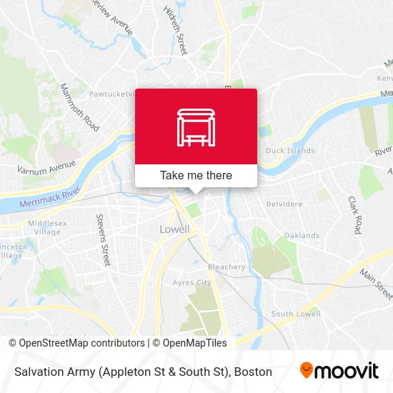 Salvation Army (Appleton St & South St) map