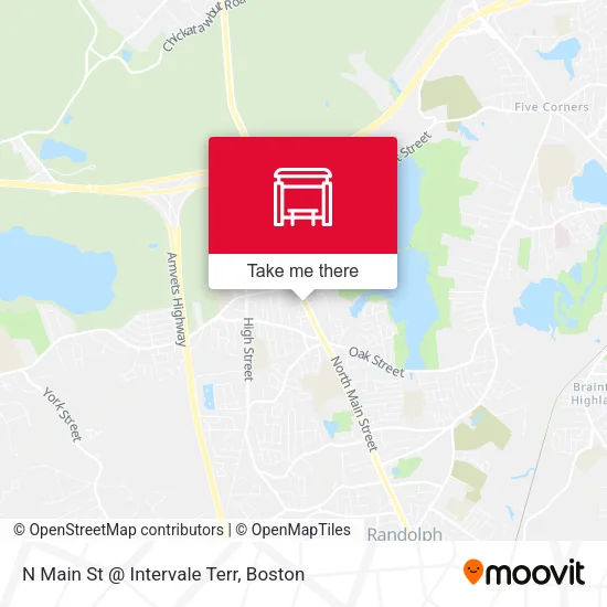 N Main St @ Intervale Terr map