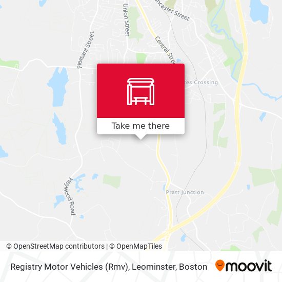 Mapa de Registry Motor Vehicles (Rmv), Leominster