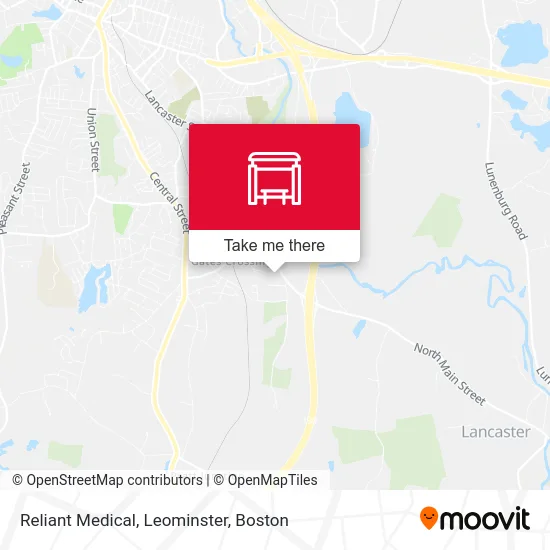 Mapa de Reliant Medical, Leominster