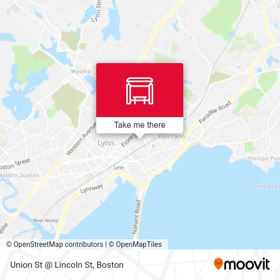 Mapa de Union St @ Lincoln St
