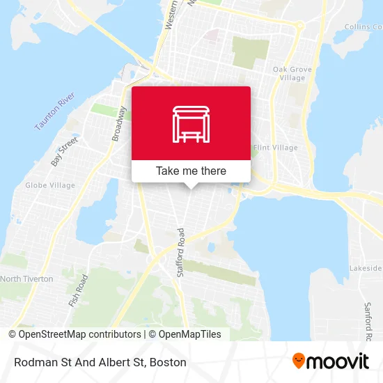 Rodman St And Albert St map