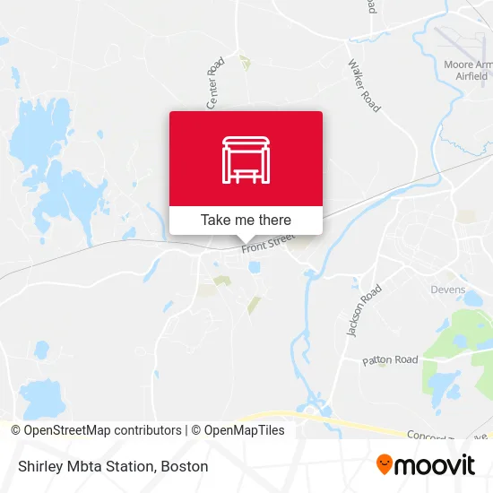 Shirley Mbta Station map