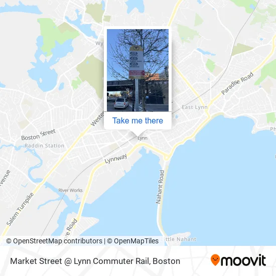 Mapa de Market Street @ Lynn Commuter Rail
