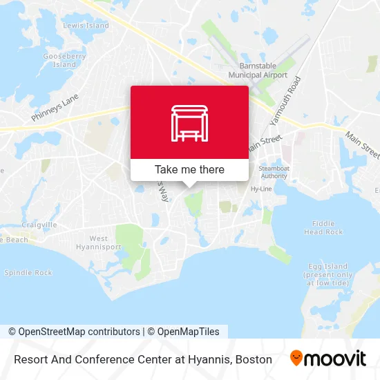Resort And Conference Center at Hyannis map