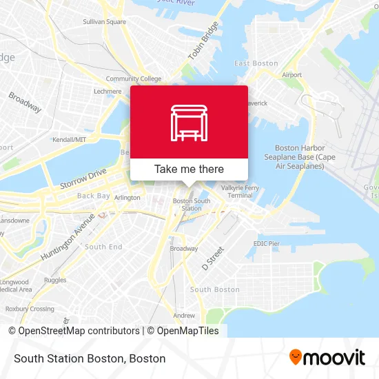 South Station Boston map