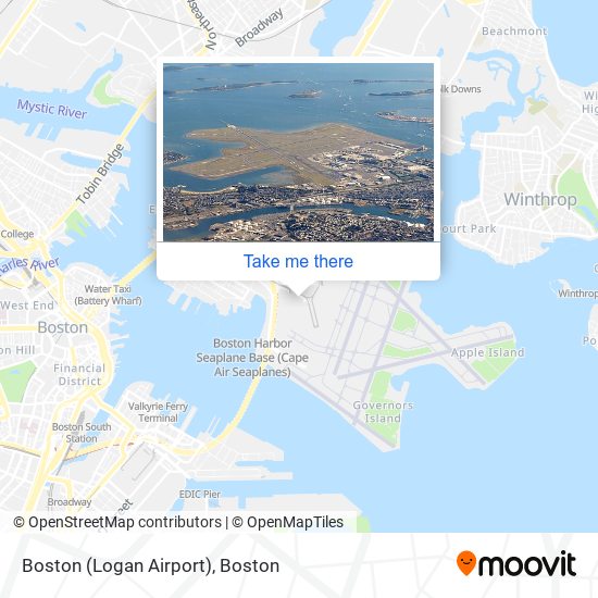 Mapa de Boston (Logan Airport)