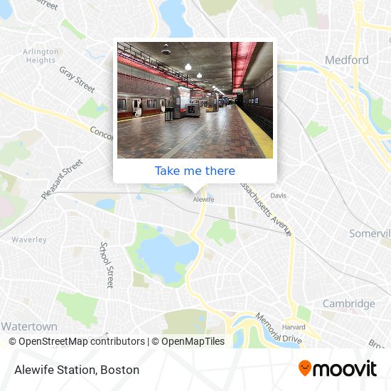 Alewife Station map