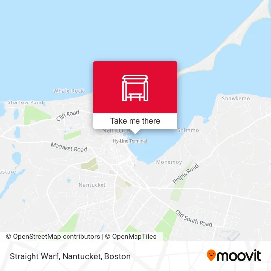 Straight Warf, Nantucket map