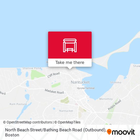 Mapa de North Beach Street / Bathing Beach Road (Outbound)