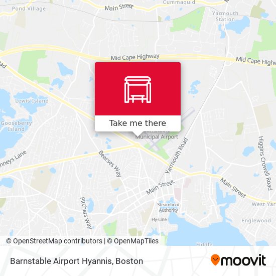 Barnstable Airport Hyannis map