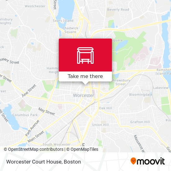 Mapa de Worcester Court House