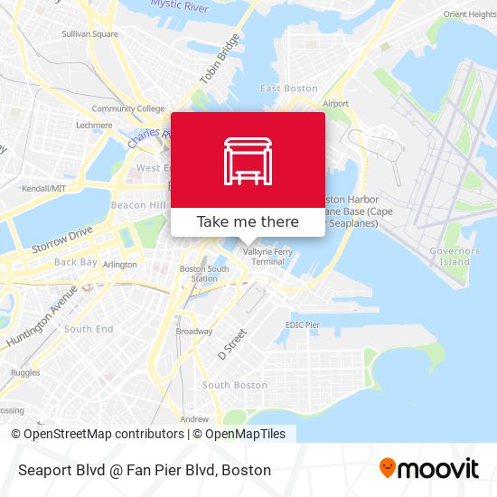 Seaport Blvd @ Fan Pier Blvd map