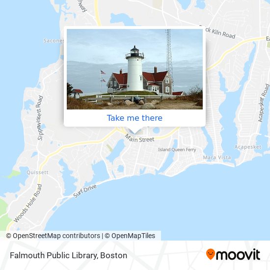 Falmouth Public Library map