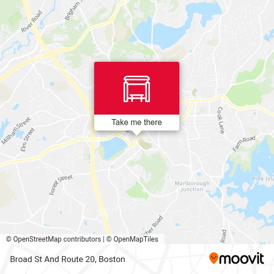 Broad St And Route 20 map