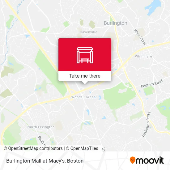 Mapa de Burlington Mall at Macy's