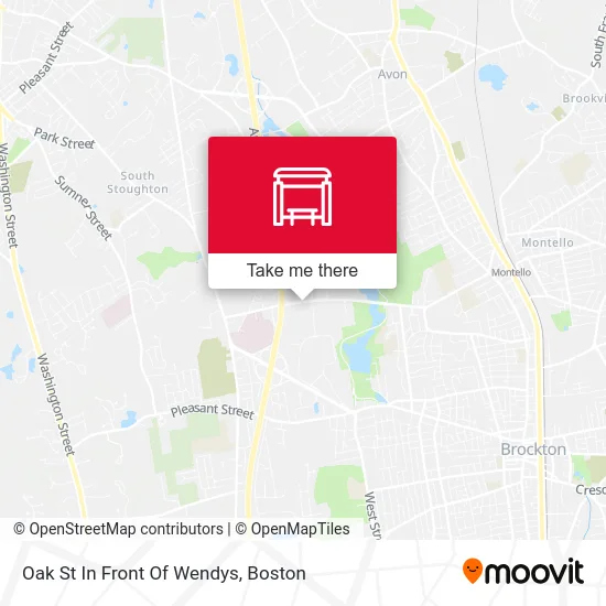 Oak St In Front Of Wendys map