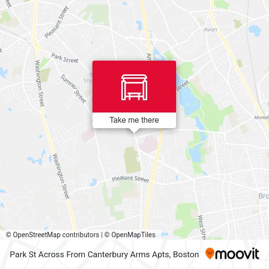 Park St Across From Canterbury Arms Apts map