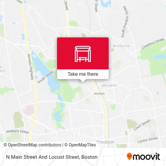N Main Street And Locust Street map
