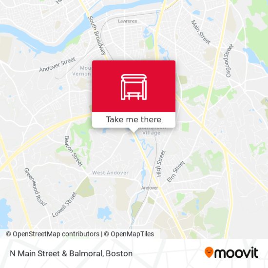 N Main Street & Balmoral map