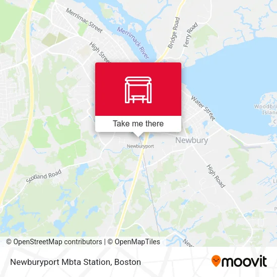 Newburyport Mbta Station map