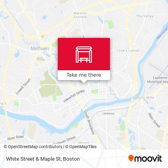 Mapa de White Street & Maple St