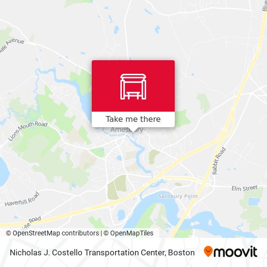 Nicholas J. Costello Transportation Center map
